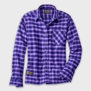 Women's Classic Flannel Shirt - Purple Maze NWT CabinCore